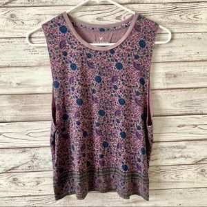 American Eagle Soft & Sexy Purple Floral Tank